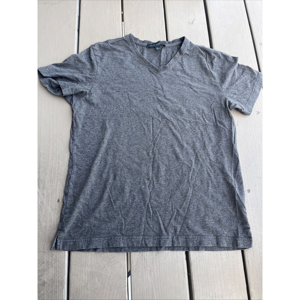 ROBERT BARAKETT Men's Short Sleeve T-shirt V-Neck Casual Comfort Brown Medium